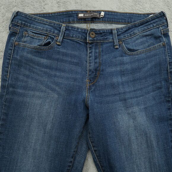 Levi's Jeans Women's Size 14 Blue Mid-Rise Slight Curve Boot Denim 30" Inseam - Picture 12 of 16